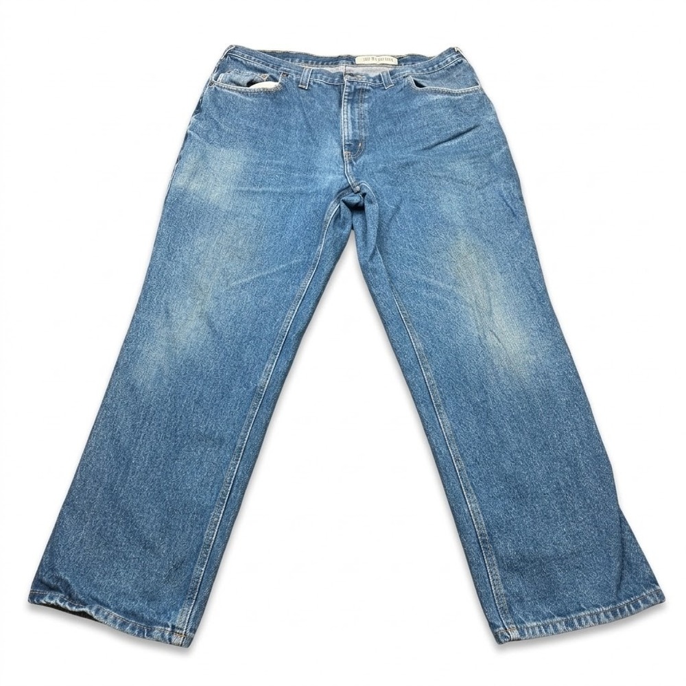 Carhartt 381-83 Relaxed Fit Jeans 38x30 Blue Denim Faded Workwear Vintage